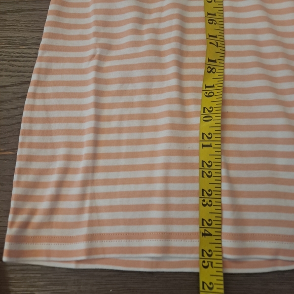 NWT Caslon Pink Striped T-shirt Size Medium - Picture 8 of 9